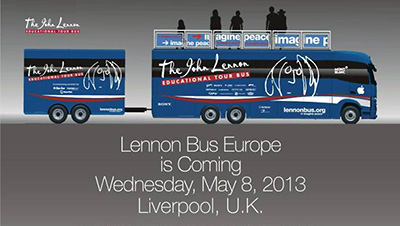 john lennon tour bus in liverpool